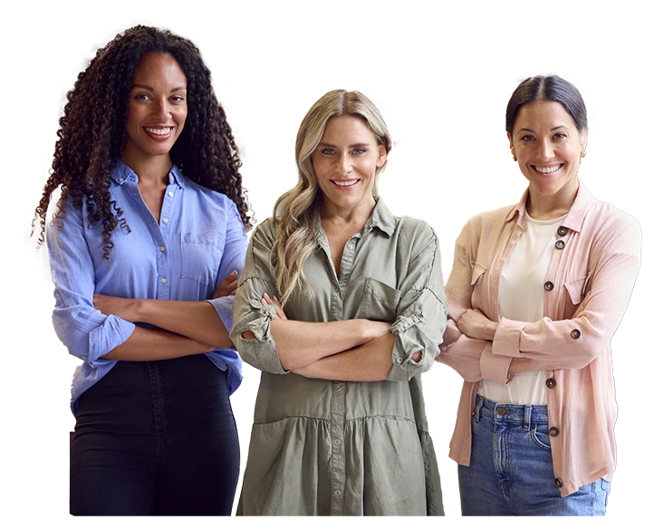working women standing working women standing